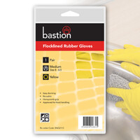 Bastion Flocklined Rubber Gloves Yel L