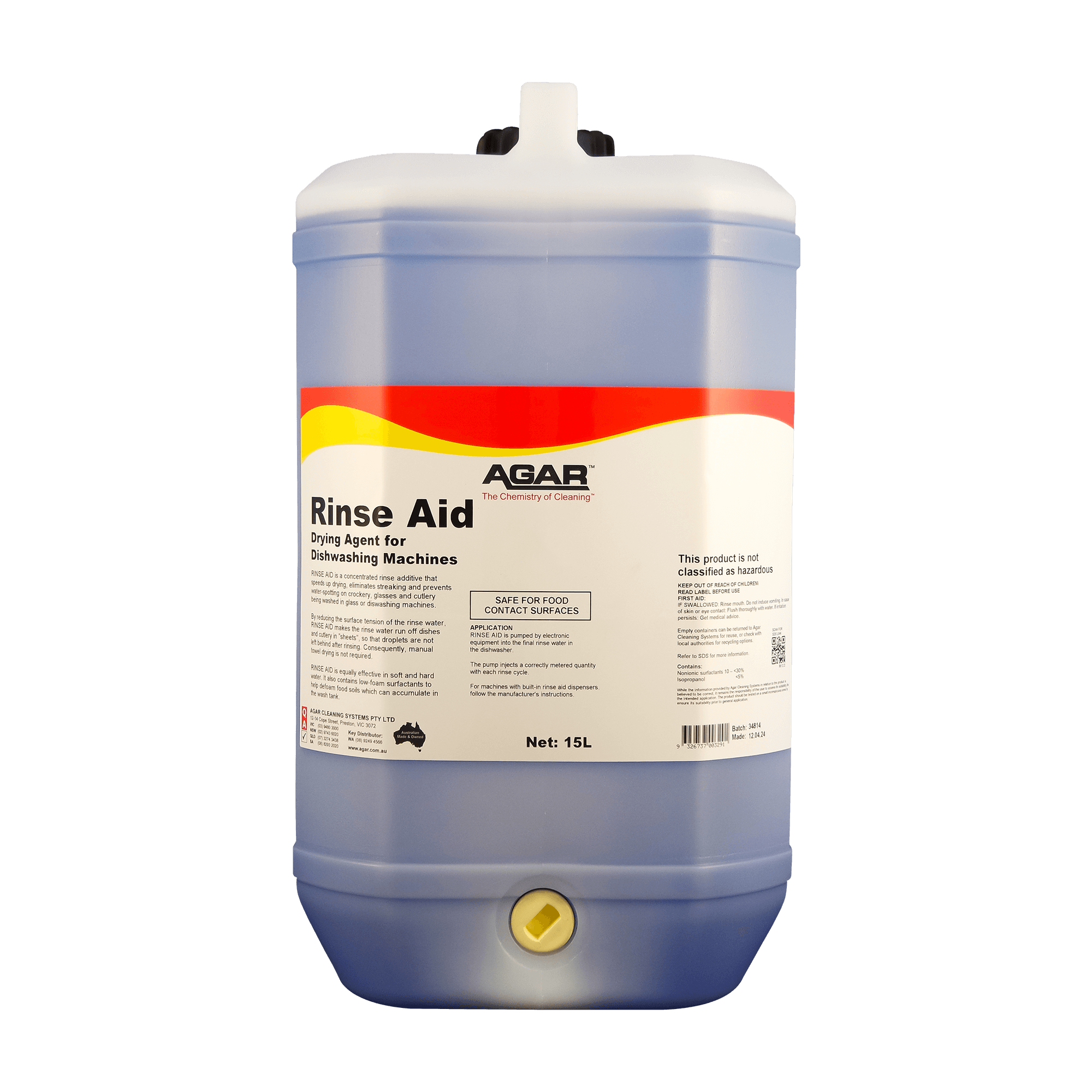 Agar Rinse Aid 5l [Size: 5l]