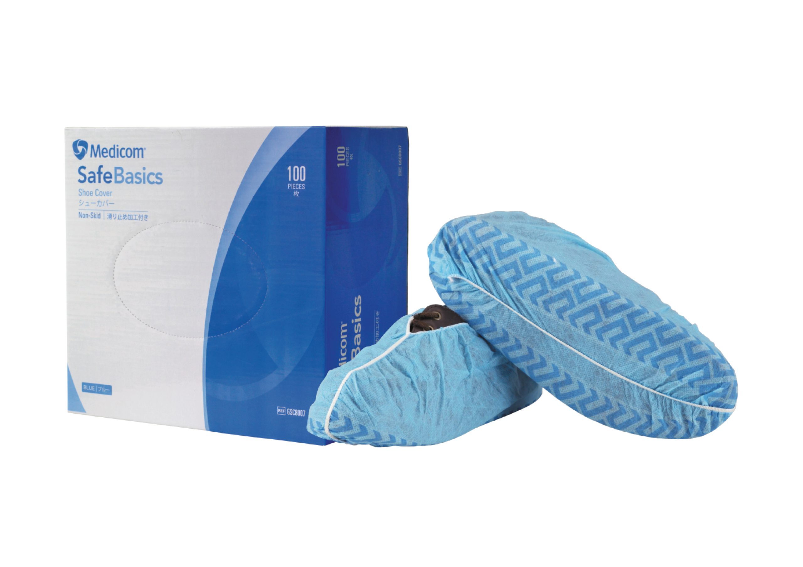 Medicom Safebasics Shoe Cover Non-skid Blue