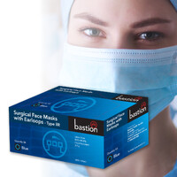 Bastion Surgical Mask W/ Earloops - Blue