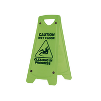 Edoates Caution Wet Floor Sign [Colour: Green]