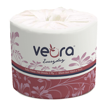 Veora 22002F Toilet Tissue 2ply 700seets 48rolls