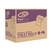 Royal Touch Deluxe Toilet Paper 2ply 400sheets 48rolls