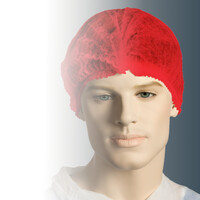 Bastion Crimped Hairnet 21 [Colour: Red]