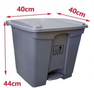 Tcs Foot Pedal Bin Grey 30l