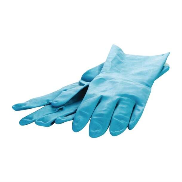 Pro Pac Feather Touch Nitrile Long Cuff Pf Glove Blu