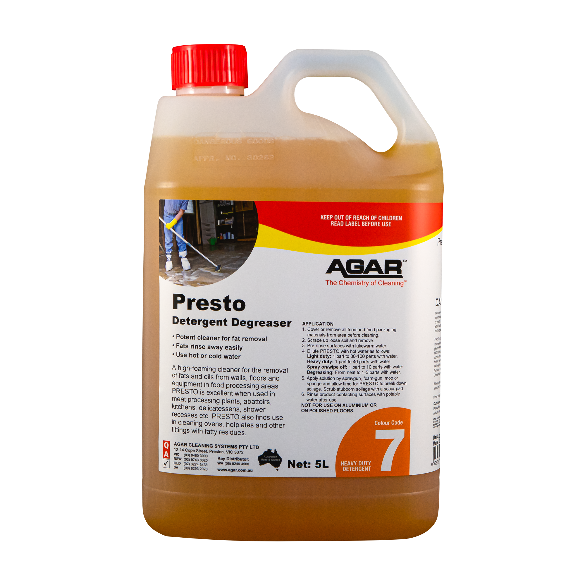 Agar Presto Detergent 5L