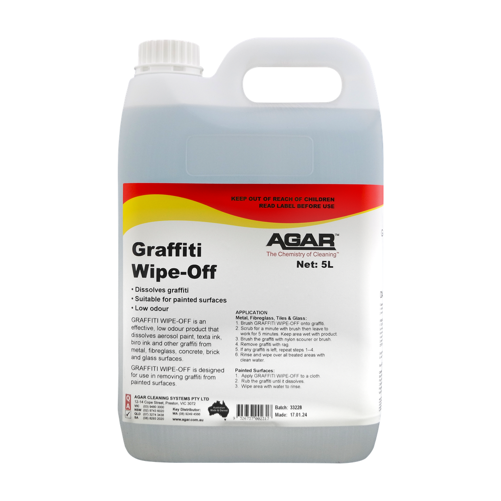 Agar Graffiti Wipe - Off 5L