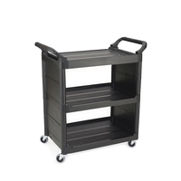 Rubbermaid Executive Quick Cart Black Large