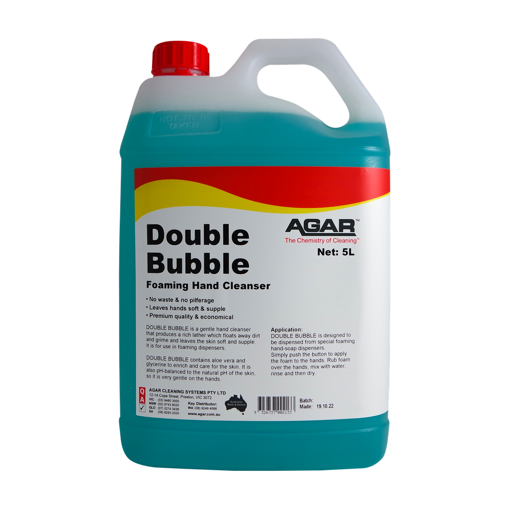 Agar Double Bubble Liquid Hand Soap 5L