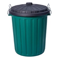 Edoates Green Bin W/lid 46l