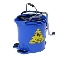 Edco Metal Wringer Bucket Blue 15L