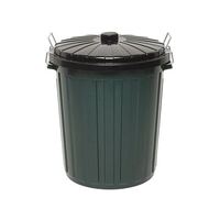 Edco Plastic Garbage Bin With Lid Green 73L [Size: 73l]