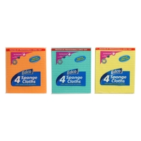 Edco Anti Bacterial Sponge Cloth 4pk