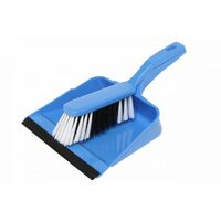 Edco Dust Pan And Brush Set Blue