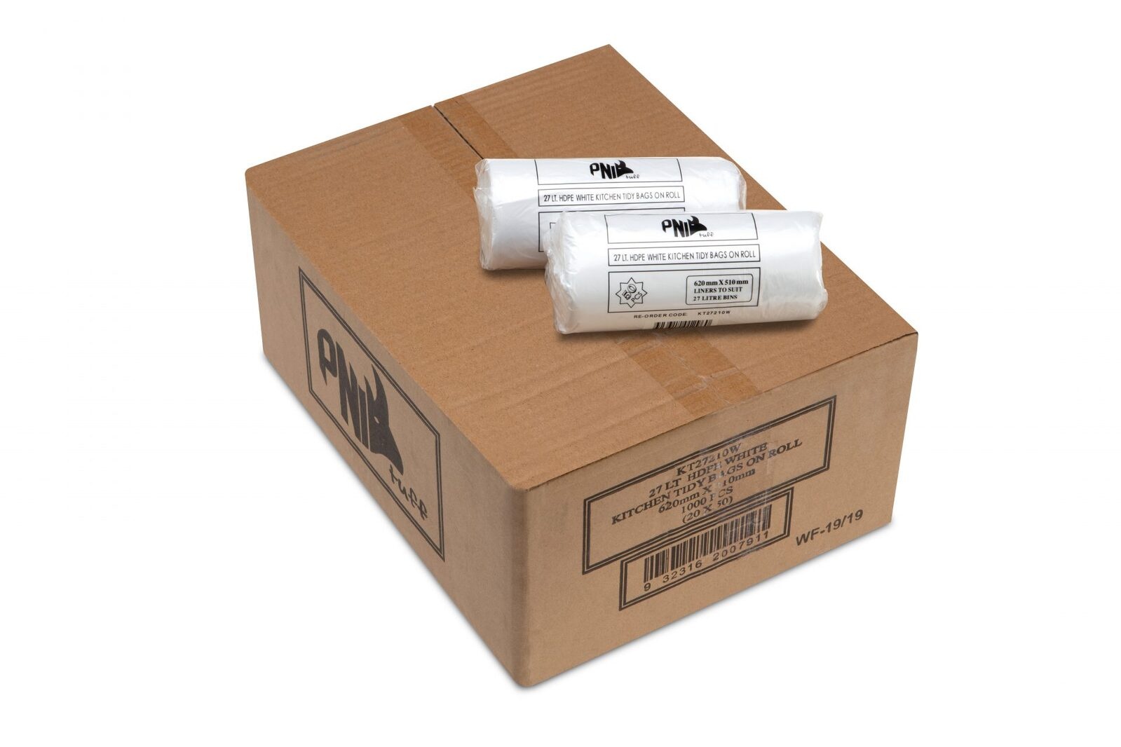 Npp 27l 1000pcs Kit Garbage Bag White [Size: 27l] [Colour: White]