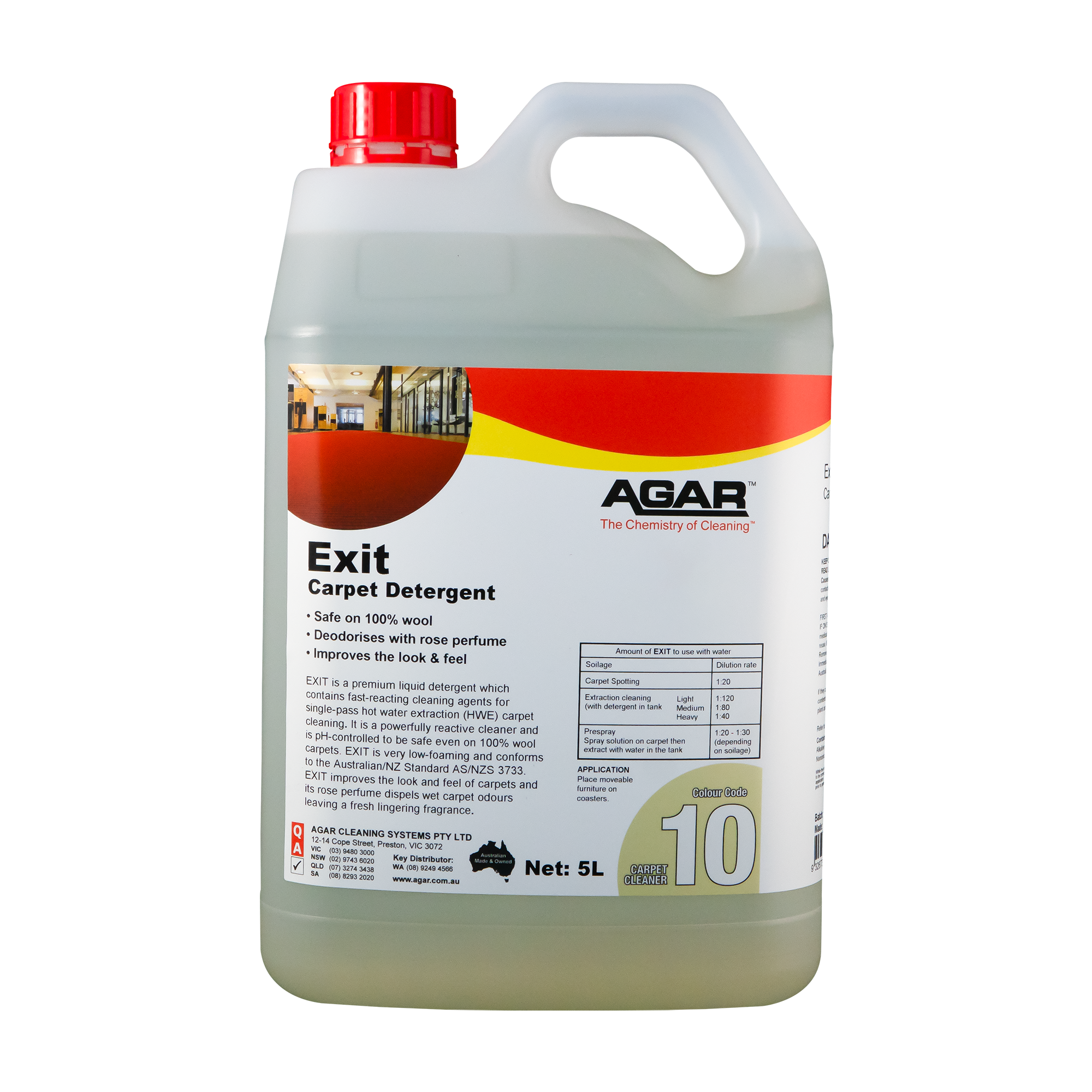 Agar Exit Carpet Detergent 5L