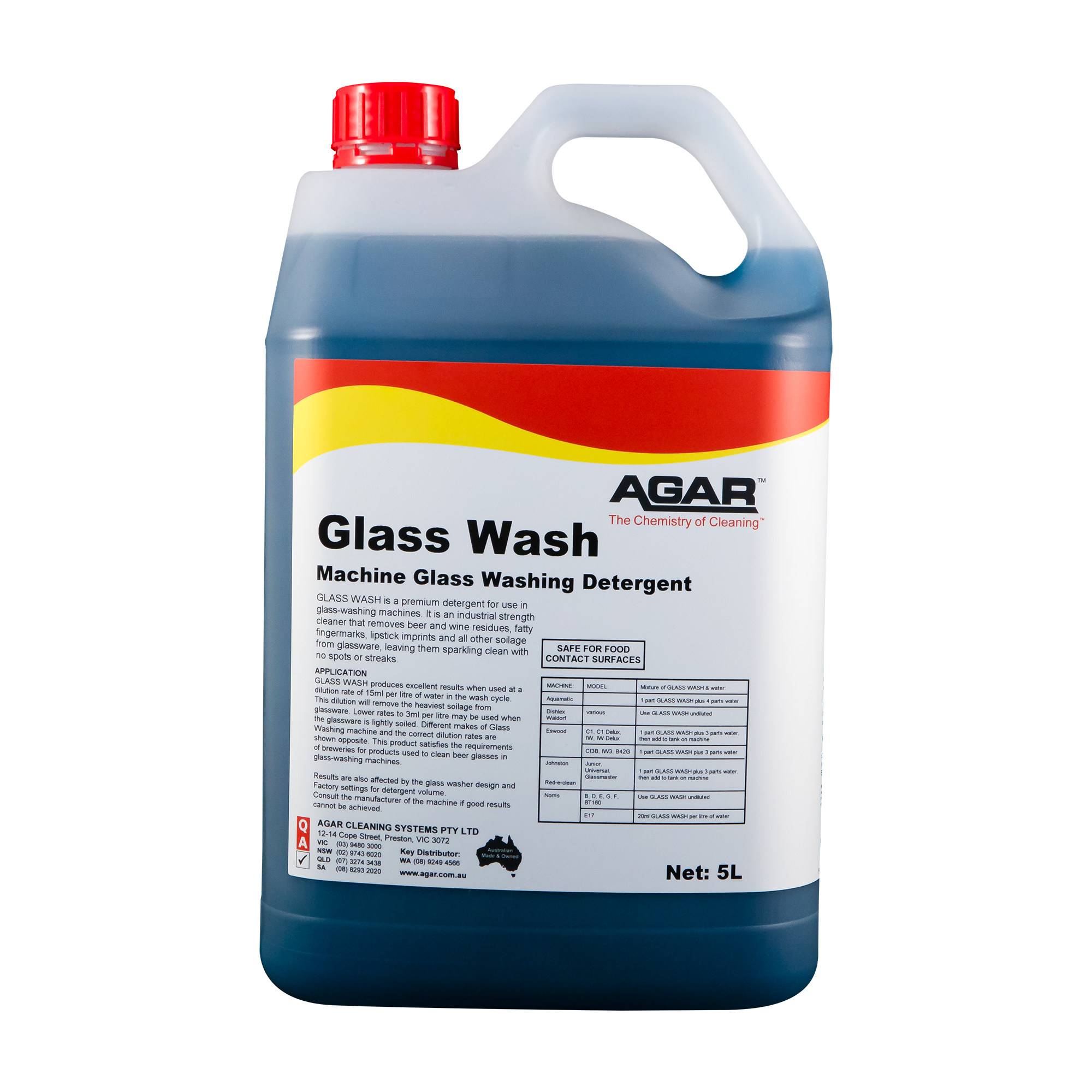 Agar Glass Wash 5L