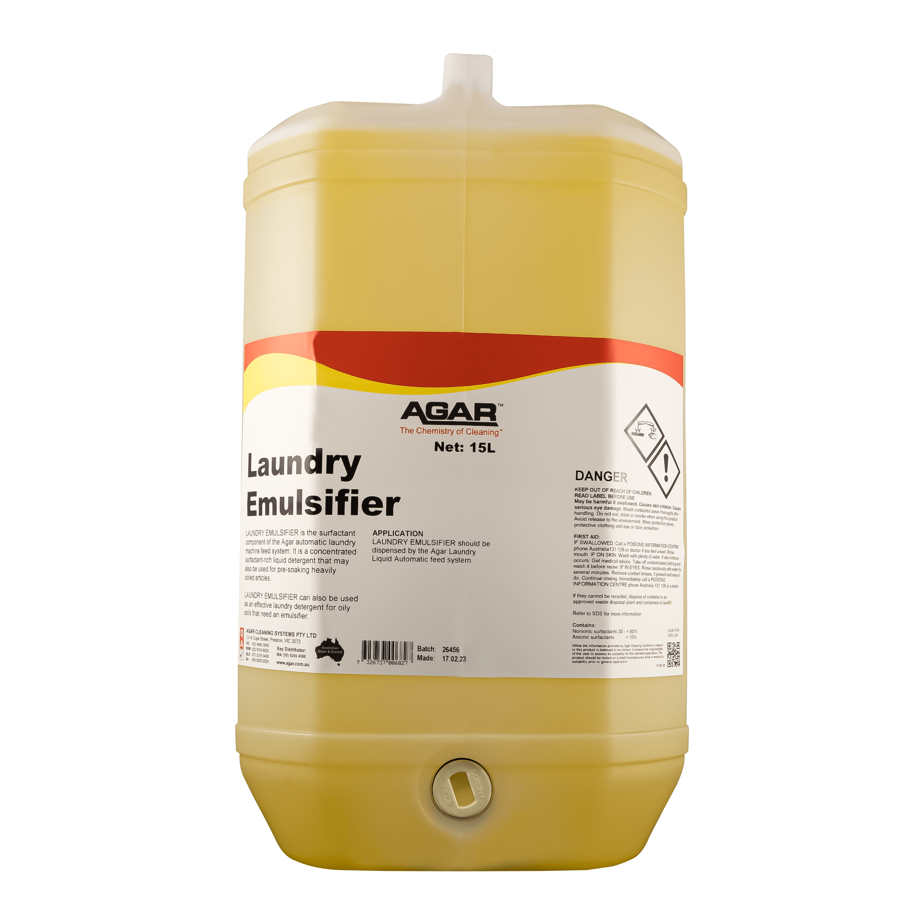 Agar Laundry Emulsifier 15l [Size: 15l]