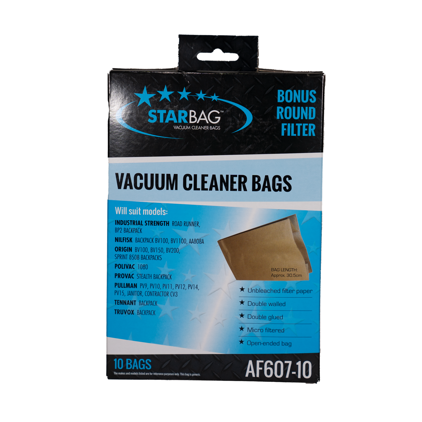 Cleanstar AF607-10 Vacuum Cleaner Bags