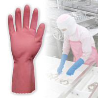 Bastion Silverlined Rub Glove Pink [Size: large]