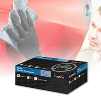 Bastion Nitrile Black Powder Free Glove [Size: large]