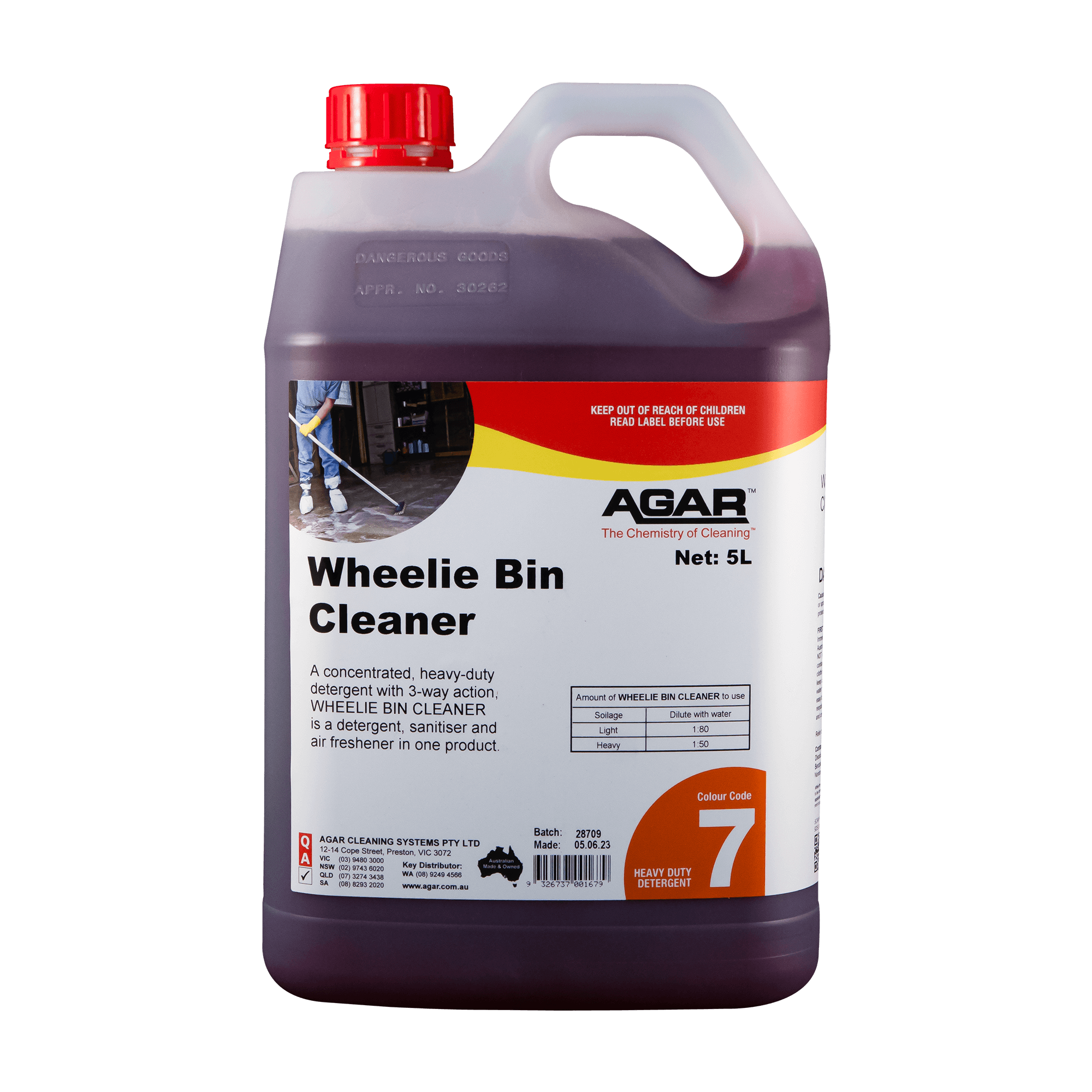 Agar Wheelie Bin Cleaner 5L [Size: 5l]