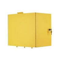 Edoates Janitor Cart - Lock-in Cabinet Yellow