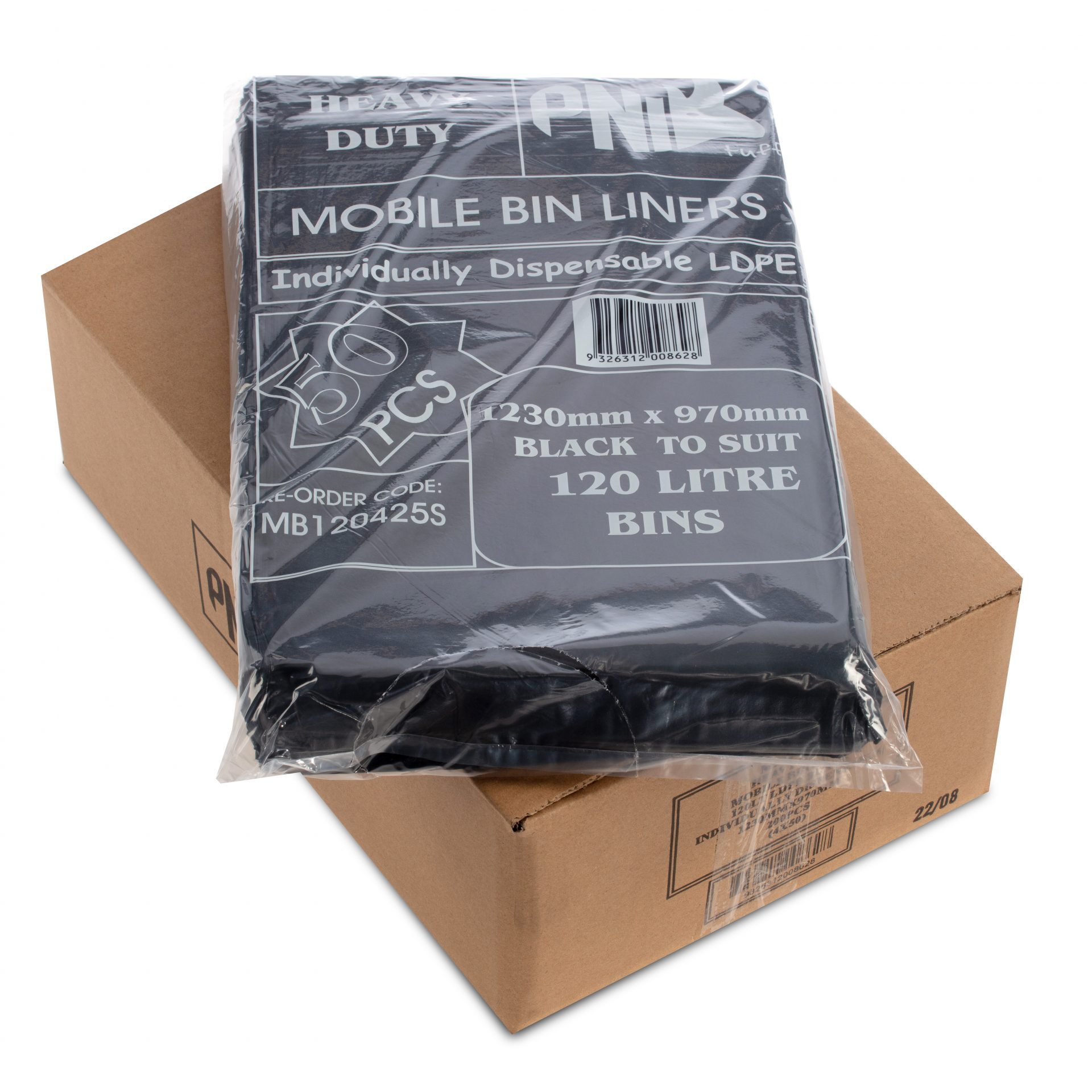 Npp 120l 200pcs Hd Garbage Bag 