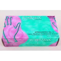 Supermax Latex L/powdrd Gloves Blue 