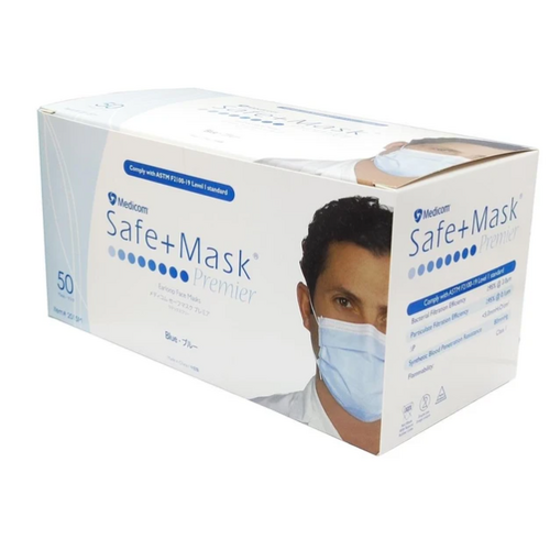 Medicom Premier Safe Mask 500 Pieces Per Carton