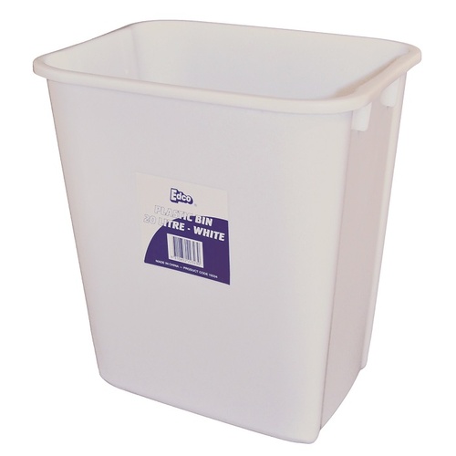 Edco Plastic Bin White 20L