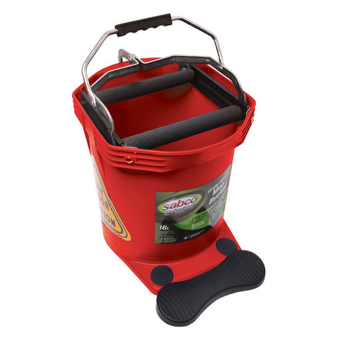 Sab Mop Bucket Plastic 16l Red