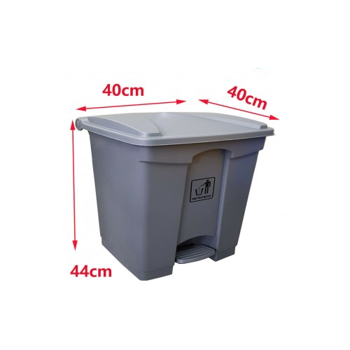 Tcs Foot Pedal Bin Grey 30l