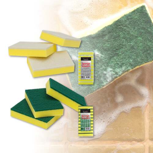 Bastion Light Duty Sponge Scourers