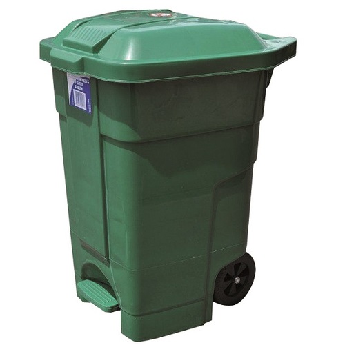 Edco Heavy Duty Bin With Wheels Grey 70l