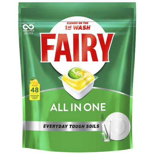 Fairy All In One Dishwasher Capsules 48