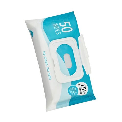 75percent Aclohol Wipes 50pcs Per Pack