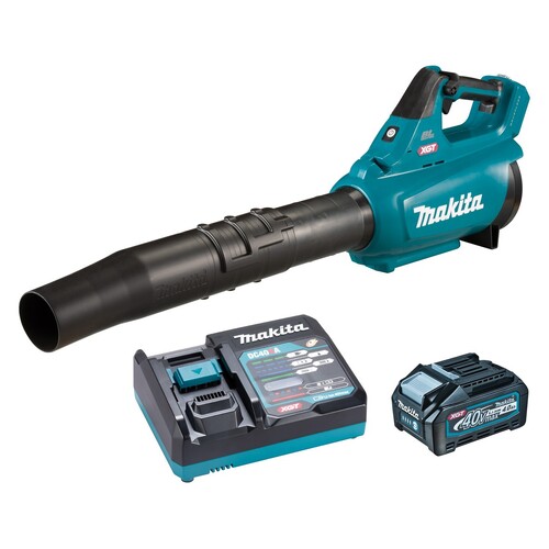 Makita 40V Max Brushless Blower Kit UB001- Includes 4.0Ah Battery & Single Port Rapid Charger