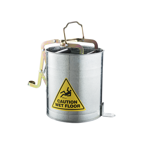 Edoates Metal Wringer Bucket W/ Castors 15l