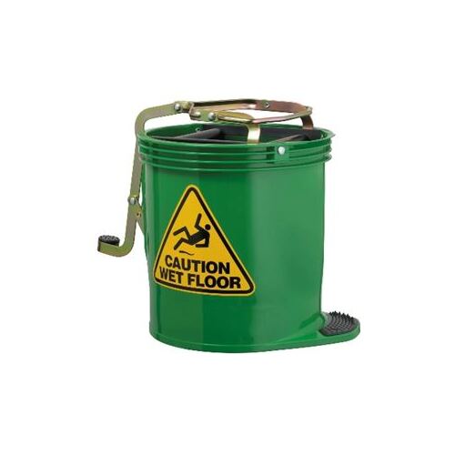 Edoates Contractor Bucket Black 15L Green