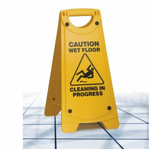 Edoates Non Slip Wet Floor Sign Yellow