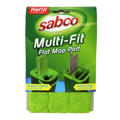 Sab Flat Mop Refill Green