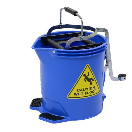 Edco Metal Wringer Bucket Blue 15L