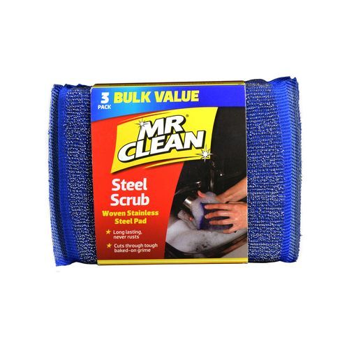 Mr Clean Steel Scrub 3pk