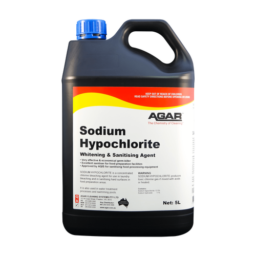 Agar Sodium hypochlorite 5l