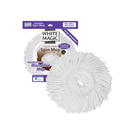 White Magic Spin Mop Microfibre Refill