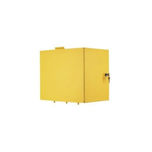 Edoates Janitor Cart - Lock-in Cabinet Yellow