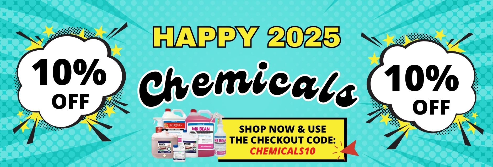 10% off Chemicals